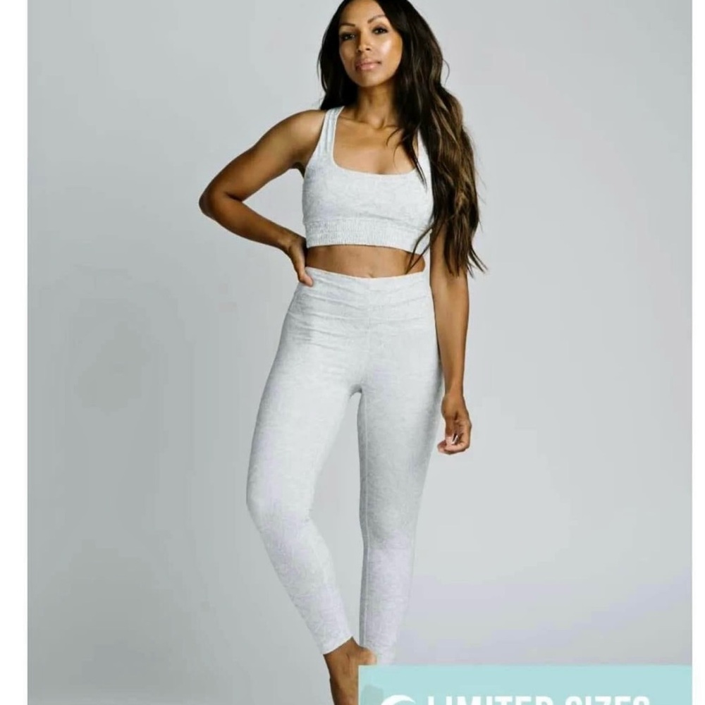 NWT ZYIA pewter fog knife-waisted leggings